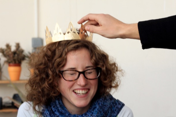 Julia is crowned queen Julia is crowned queen