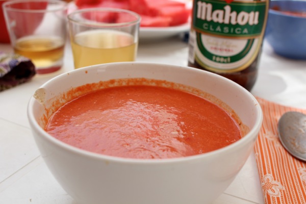 Cooling and refreshing gazpacho with a watermelon twist