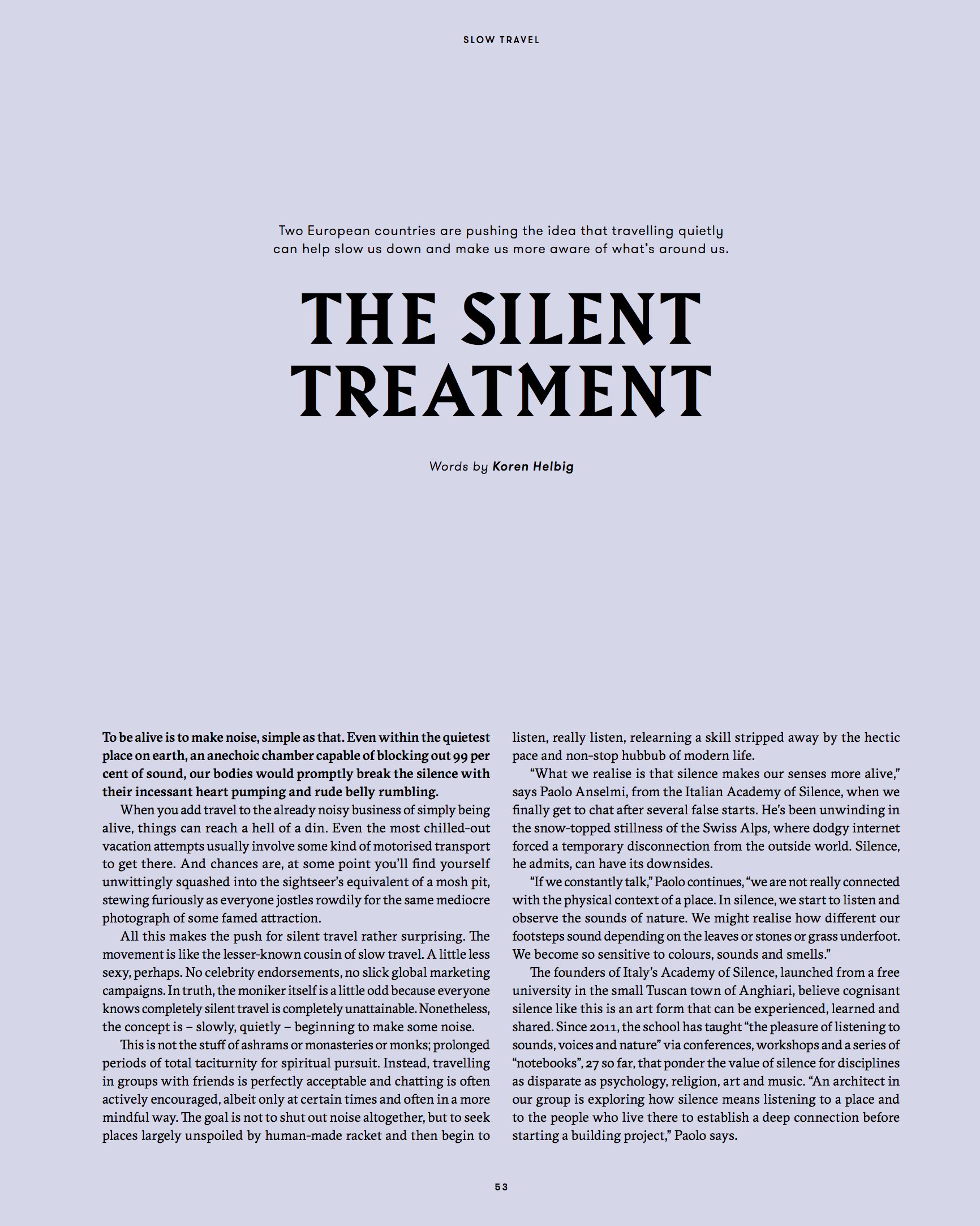 Silent travel story - page 1