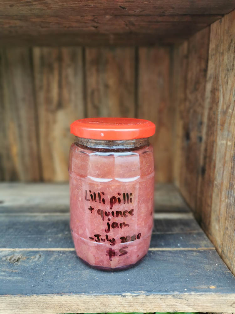 Lilli pilli and quince jam.