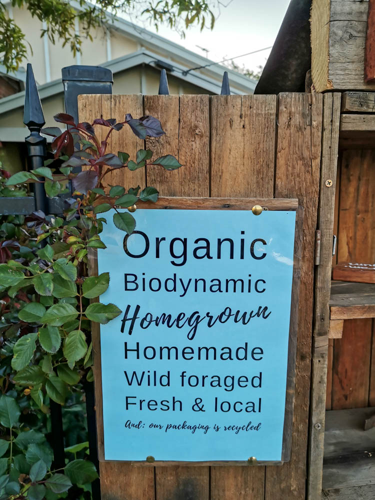 One of the two signs I have on my stall.