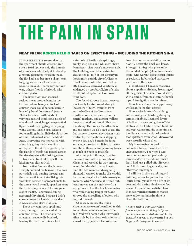 The pain in Spain article - page 1